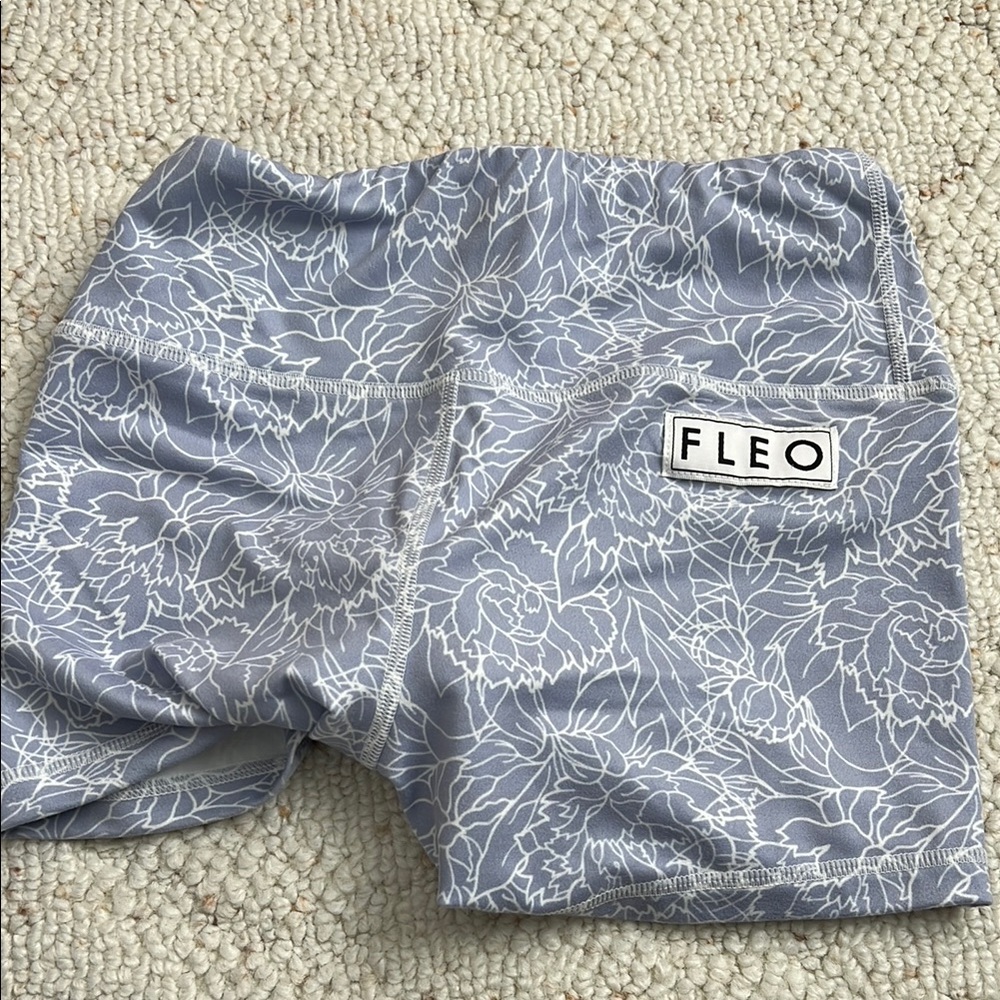 FLEO Gray Floral Shorts
